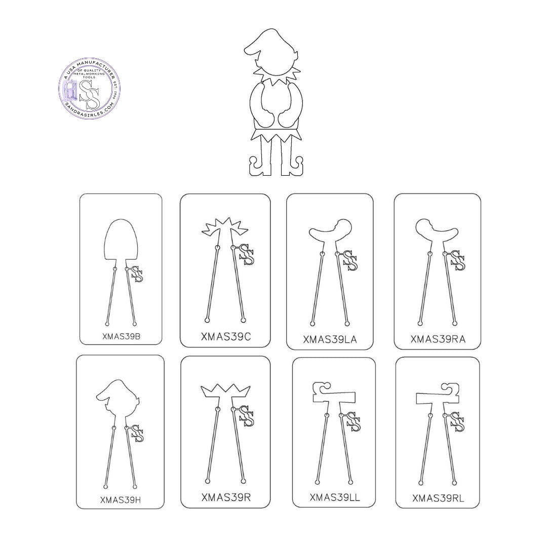 XMAS39S 8 PIECE ELF SET